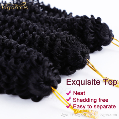 Vigorous dropship synthetic pre stretched braiding women hair wig long fashion cheap wig braided crochet marley extensions hair